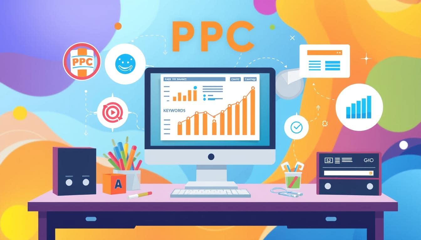 Graphic of a conversion funnel illustrating how PPC services drive valuable traffic and turn visitors into loyal customers.