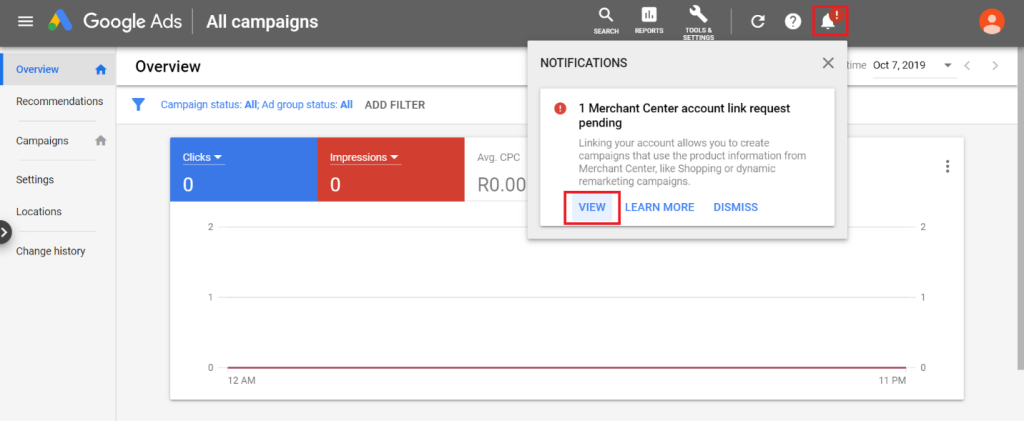 connection between your accounts