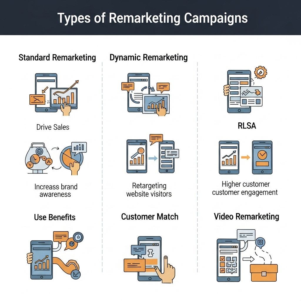 types of remarketing campaign
