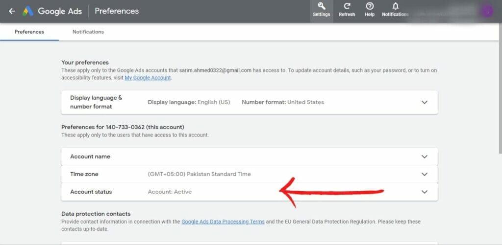 Google ads preferences