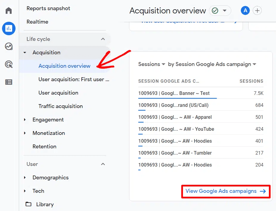 Metrics to Include Google Ads Report