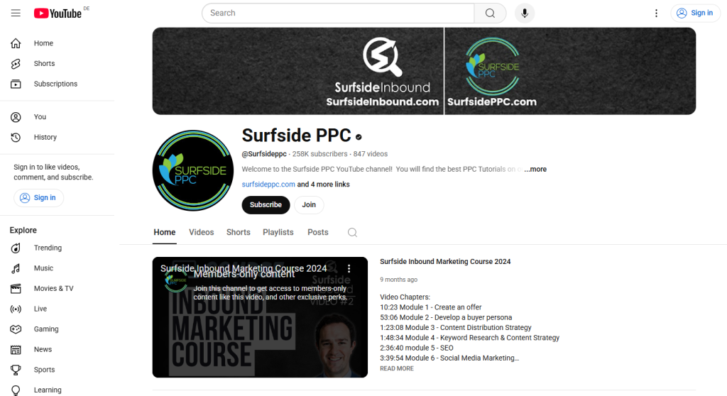PPC YouTube Tutorials