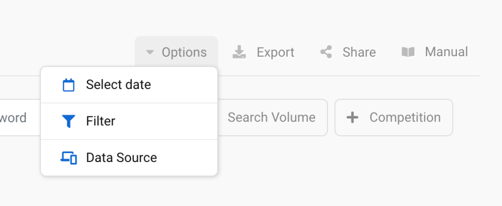 Select data in google ads
