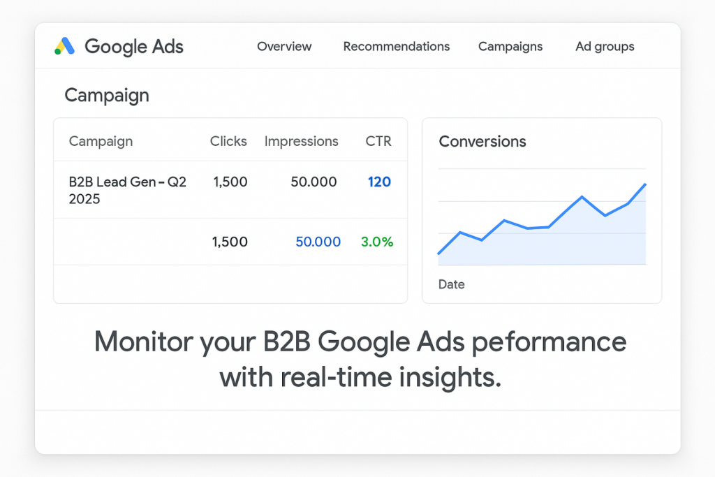 b2b google ads performance