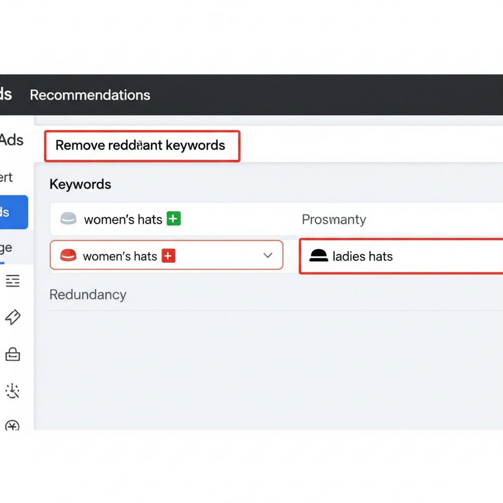 google ads recommandations