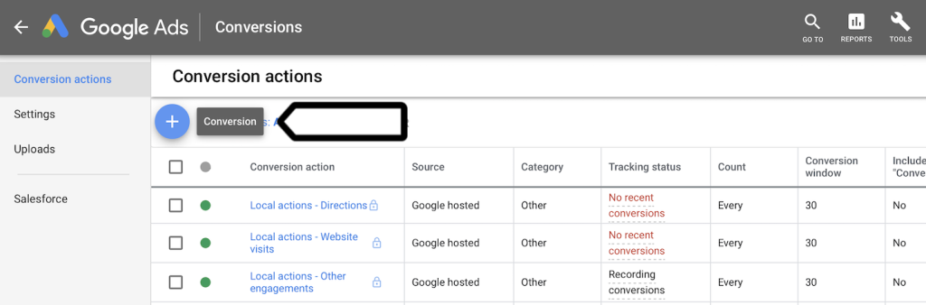 google ads conversions