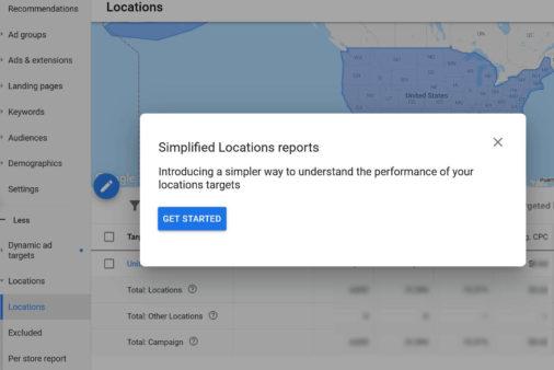 locations google ads