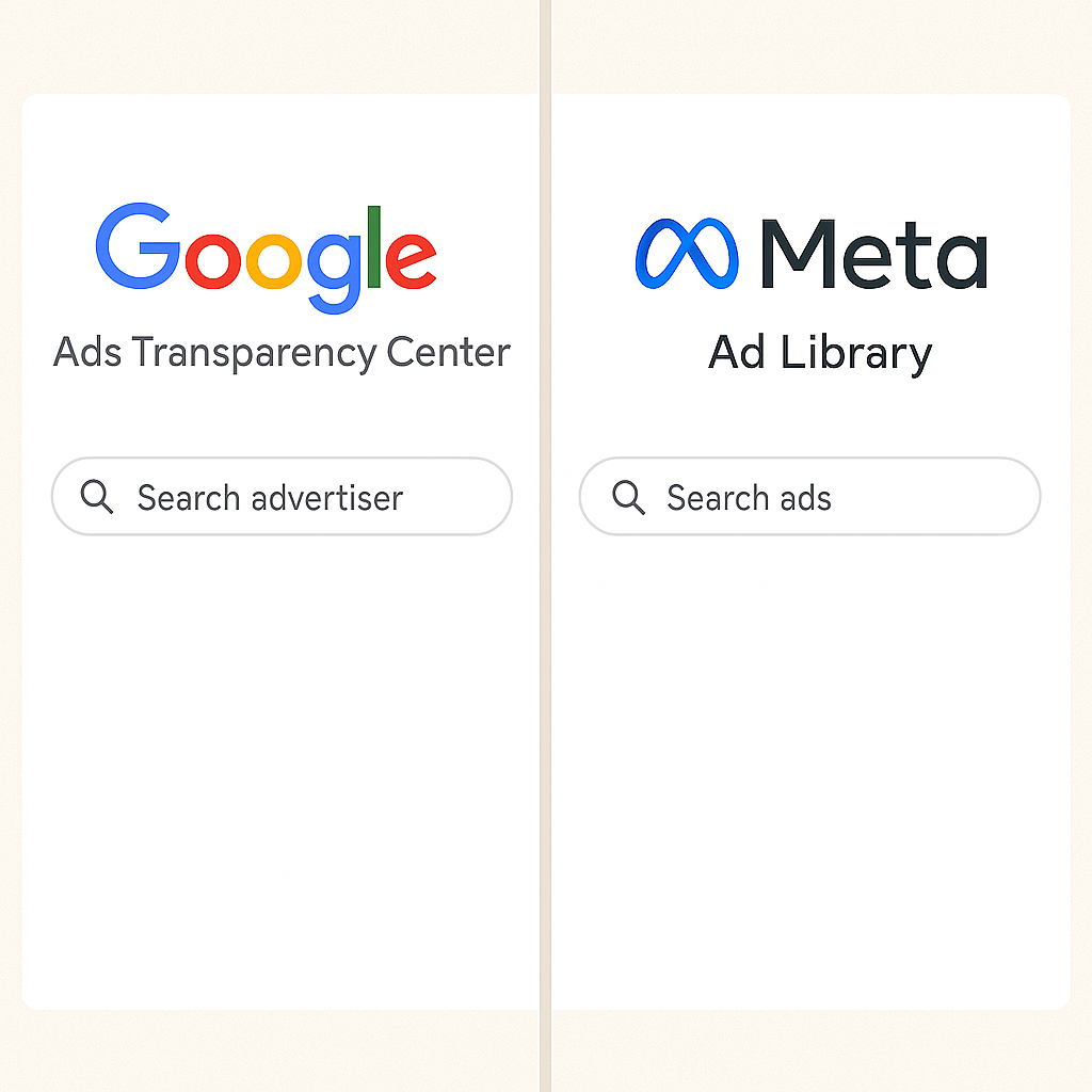 google and meta transparency