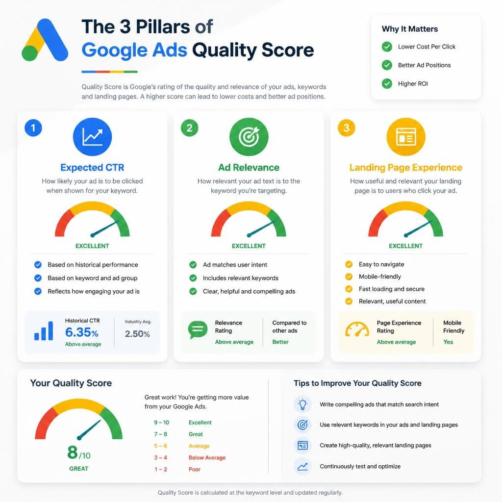 Landing Page Experience - Fix Low Quality Score