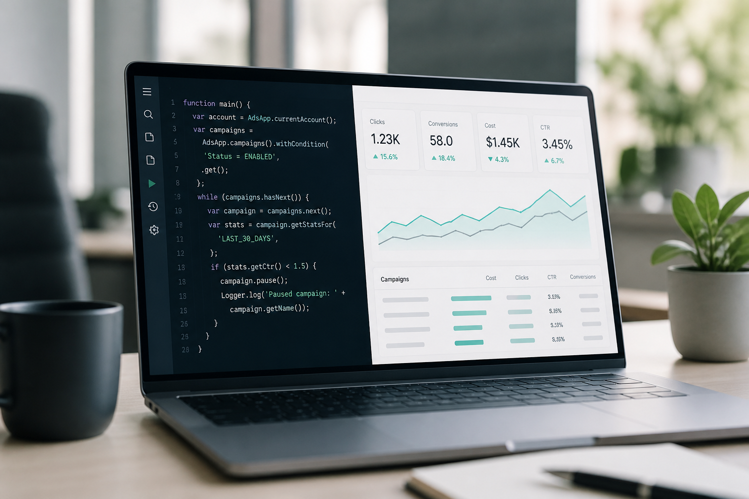 Google Ads automation scripts for advanced campaign management