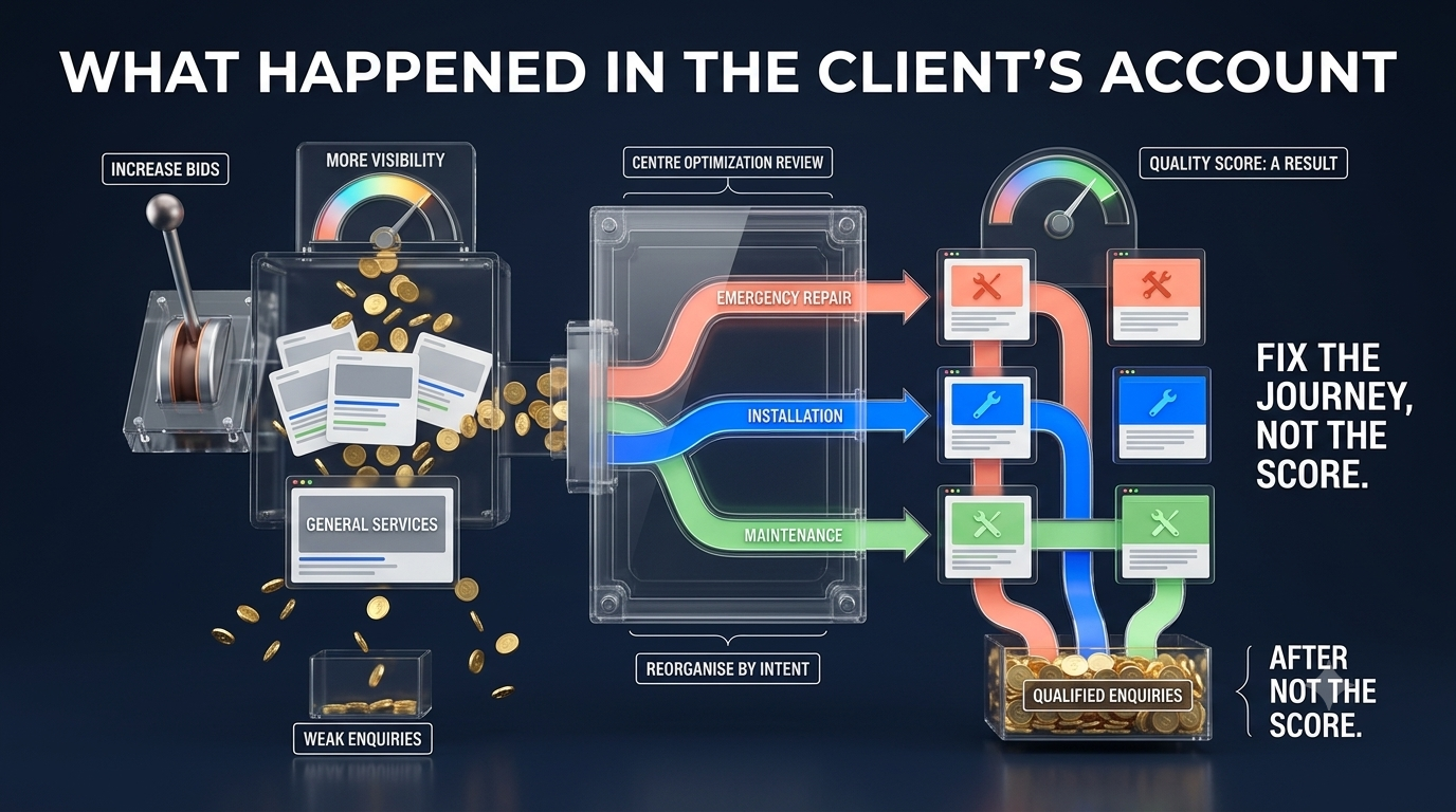 Diagnosing Quality Score components to reduce Google Ads costs